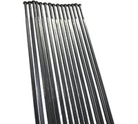 Radios de bicicleta de acero inoxidable, radios de rueda de bicicleta, 12 unids/lote Pilar 1423 Calibre de tracción recto 14 Radios de acero inoxidable de 2,0 mm 1423 MTB 14G Radios de hoja plana Bici