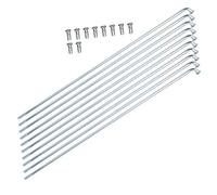 Radios gruesos de bicicleta eléctrica, radios de bicicleta de 13G 2,2 mm Radios de acero inoxidable Accesorios de triciclo de bicicleta Radios combinados (10 piezas/venta)(190MM)