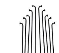 Radios Para Bicicletas 18 Uds radios de bicicleta rueda acero 14G varios diámetros J-Bend negros tamaños(Other Length(Note))