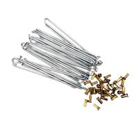 Radios para ruedas de bicicleta, 36 Uds 8G 9K radios de bicicleta 3,2/3,5/4,0mm x 125-235mm radios de motocicleta todoterreno E-Fit(4.0 x 130 mm)