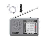 Radios Portátil Am FM, Radios De Onda Corta, Radio A Pilas con Auriculares, Radio De Emergencia, Batería Recargable, Receptor De Onda Corta para Personas Mayores, Viajes Y Acampadas