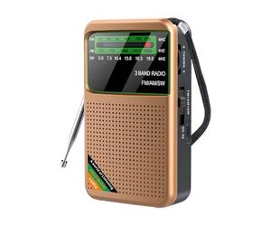 Radios Portátiles Pequeñas, FM Am SW Radio Onda Corta Pequeños, Outdoor Radio De Bolsillo Portatil Pequeña Pilas, Portátil Radios Transistor Pequeño para Acampar, Emergencia, Viajes, Exteriores