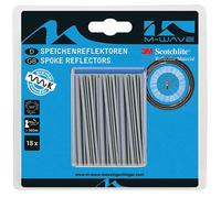 Radios Reflector Sticks M-Wave 18 Piezas Plata Bicicleta Visibilidad