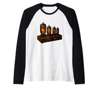 Radios Retro de Tubos de vacío Brillantes Camiseta Manga Raglan