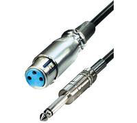 Radiostore cable adaptador xlr (cannon) hembra a conector jack mono de