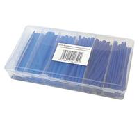 Radiostore Surtido de tubos termorretráctiles, 100 unidades, color azul