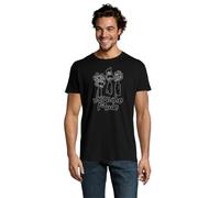 RadioStream Camiseta Depeche Mode, Pop Electrónico, música,Concierto,Bandas, Grupos L (FR/ES, Letras, M, Regular, Regular, 1 Negro Logo Gris)