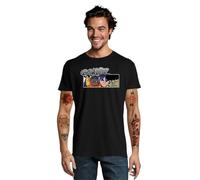 RadioStream Camiseta Gorillaz, Algodón 100%, Unisex Adulto, Manga Corta, Cuello Redondo, Estilo Musical, Talla Estándar (FR/ES, Letras, XL, Regular, Regular, Negro)