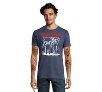 RadioStream Camiseta Radiohead Música Rock Grupo Concierto (FR/ES, Letras, XXL, Regular, Regular, Denim)