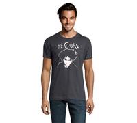 RadioStream Camiseta The Cure, Grupo (L, Gris Plomo)