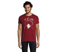 RadioStream Camiseta The Cure, Grupo (L, Rojo Chili)