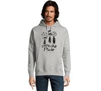RadioStream Sudadera Capucha Depeche Mode (M, Gris)
