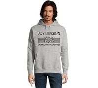 RadioStream Sudadera Capucha Joy Division (FR/ES, Letras, M, Regular, Regular, Gris)