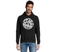 RadioStream Sudadera Capucha los Rolling-Stones, Estilo Musical Rock, Ropa de Grupo Musical (FR/ES, Letras, S, Regular, Regular, Negro)