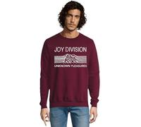 RadioStream Sudadera Clásica Joy Division, Diseño Musical, para Fanáticos del Rock Punk (FR/ES, Letras, L, Regular, Regular, Burdeos)