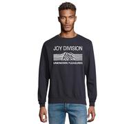 RadioStream Sudadera Clásica Joy Division, Diseño Musical, para Fanáticos del Rock Punk (FR/ES, Letras, M, Regular, Regular, Marino)