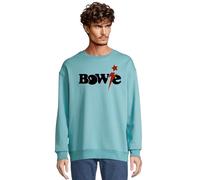 RadioStream Sudadera Estilo Musical David-Bowie, Ropa Casual, Diseño Musical, para Fans del Rock (FR/ES, Letras, XL, Regular, Regular, Pool Blue)