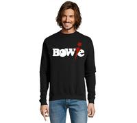 RadioStream Sudadera Estilo Musical David-Bowie, Ropa Casual, Diseño Musical, para Fans del Rock (FR/ES, Letras, XXL, Regular, Regular, Negro)