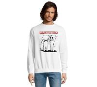 RadioStream Sudadera Rock Radiohead-Grupo Banda música (FR/ES, Letras, XL, Regular, Regular, Blanco)