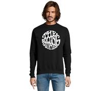 RadioStream Sudadera Rolling-Stones, Estilo Musical Rock, Ropa de Grupo Musical (FR/ES, Letras, XL, Regular, Regular, Negro)