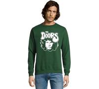 RadioStream Sudadera The Doors Grupo, Pop Rock, música conciertos (S, Verde)