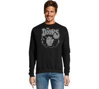 RadioStream Sudadera The Doors Grupo, Pop Rock, música conciertos (XXL, 1 Negro Logo Gris)