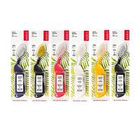 RADIUS Cepillo de dientes para mano derecha, varios colores, 6 unidades