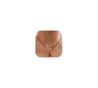 RadiVibe Collar de sangre gótica para disfraz de vampiro, collares de Lariat para mujer, collares en capas negras para mujer, Metal, No es una piedra preciosa