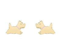 Radley Blair Pendientes de perro Scottie bañados en oro de 18 quilates RYJ1336S