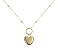 RADLEY Collar con colgante de corazón chapado en oro de 18 quilates, talla única, Latón, No es una piedra preciosa