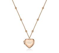 RADLEY Collar con medallón en forma de corazón chapado en oro rosa de 18 quilates para mujer RYJ2158S-CARD, talla única, Latón, Sin piedras preciosas