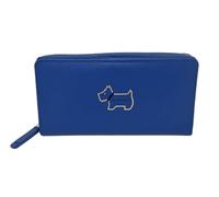 RADLEY Heritage Dog Outline - Cartera grande de piel azul, Blue, M, Plegable