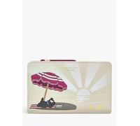 RADLEY London - Cartera de piel para mujer, tamaño mediano, plegable, color crema, verde grisáceo, M, Clásico