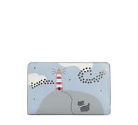 RADLEY London - Cartera plegable de cuero para mujer, diseño de faro, color azul humo, azul humo, M, Clásico