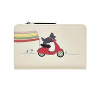 RADLEY London Enjoy The Ride - Cartera plegable de piel para mujer en abedul, verde grisáceo, M, Clásico