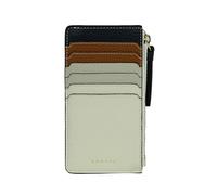RADLEY London Tavistock - Monedero mediano con cremallera para mujer, hecho de cuero granulado natural marrón y negro con 6 ranuras para tarjetas, beige, Talla única, Contemporáneo