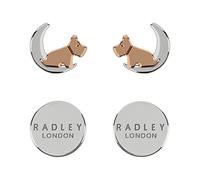 Radley Pendientes de mujer chapados en oro rosa de 18 quilates y plata 'moon & stars' RYJ1211S