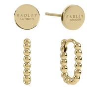 Radley Pendientes Huggie Bañados en Oro para Mujer Twin Pack RYJ1456S
