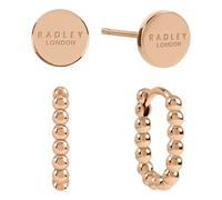 Radley Pendientes Huggie Chapados en Oro Rosa para Mujer Twin Pack RYJ1458S