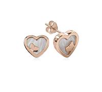 Radley Pendientes RYJ1066 de oro rosa y rosa con forma de corazón