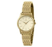 RADLEY Reloj analógico de acero inoxidable chapado en oro con 5 eslabones para mujer
