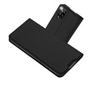 RADOO Funda Compatible con Samsung Galaxy A12 5G, Slim Case de Estilo Billetera Carcasa Libro de Cuero, PU Leather con TPU Silicona Case Interna Suave [Función Soporte] (Gris Oscuro)
