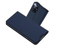 RADOO Funda Compatible con Samsung Galaxy A51 5G, Slim Case de Estilo Billetera Carcasa Libro de Cuero, PU Leather con TPU Silicona Case Interna Suave [Función Soporte] (Azul)
