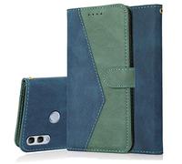 Radoo Funda para Huawei P Smart 2019/ Honor 10 Lite, Vintage Billetera Carcasa Protectora de Cuero Libro PU con Cierre Magnético, Ranuras para Tarjetas Flip Folio Carcasa (Azul Verde)