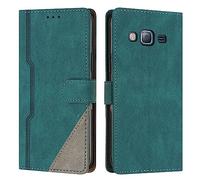 RADOO Funda para Samsung Galaxy J7/J7 Next/J7 Core/J7 Neo/ J701F/J701M /J700, Funda Cartera de Cuero Multifunción, Cierre Magnético con Solapa Antichoque, Flip PU Cuero Carcasa Magnético Case(Verde)