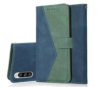 Radoo Funda para Sony Xperia 5, Billetera Carcasa Protectora de Cuero Libro PU con Magnético, Función de Soporte, Ranuras para Tarjetas Flip Folio Carcasa para Sony Xperia 5(Azul Verde)