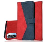 Radoo Funda para Xiaomi Poco F3/Mi 11i/Redmi K40/K40 Pro,Billetera Carcasa Protectora de Cuero Libro PU con Cierre Magnético,Función de Soporte,Ranuras para Tarjetas Flip Folio Carcasa(Rojo Azul)