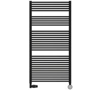 Radox Sunny Flat radiador de baño toallero 120x50 cm negro RX-SU.002T.1200.500