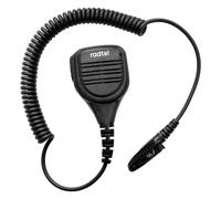 radtel Micrófono de altavoz resistente al agua para radios RT-880 UV-98 Plus, micrófono Walkie Talkie con cancelación de ruido con conector de 3.5 mm, micrófono PTT de hombro duradero para uso en