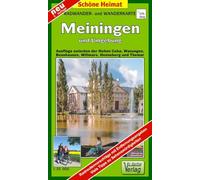 Radwander- und Wanderkarte Meiningen und Umgebung: Ausflüge zwischen der Hohen Geba, Wasungen, Benshausen, Willmars, Henneberg und Themar. 1:35 000